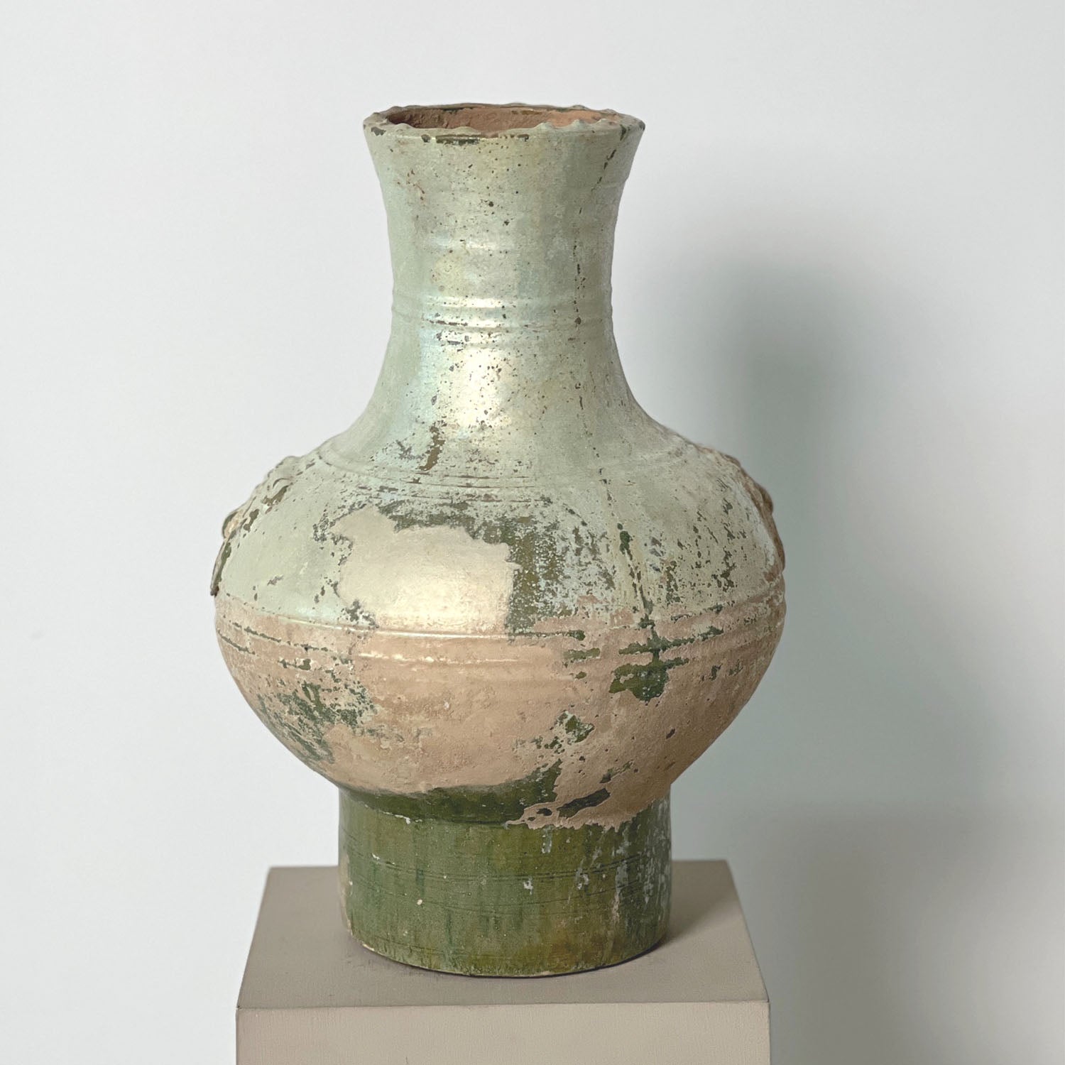 GLAZED TERRA COTTA JAR - HAN DYNASTY