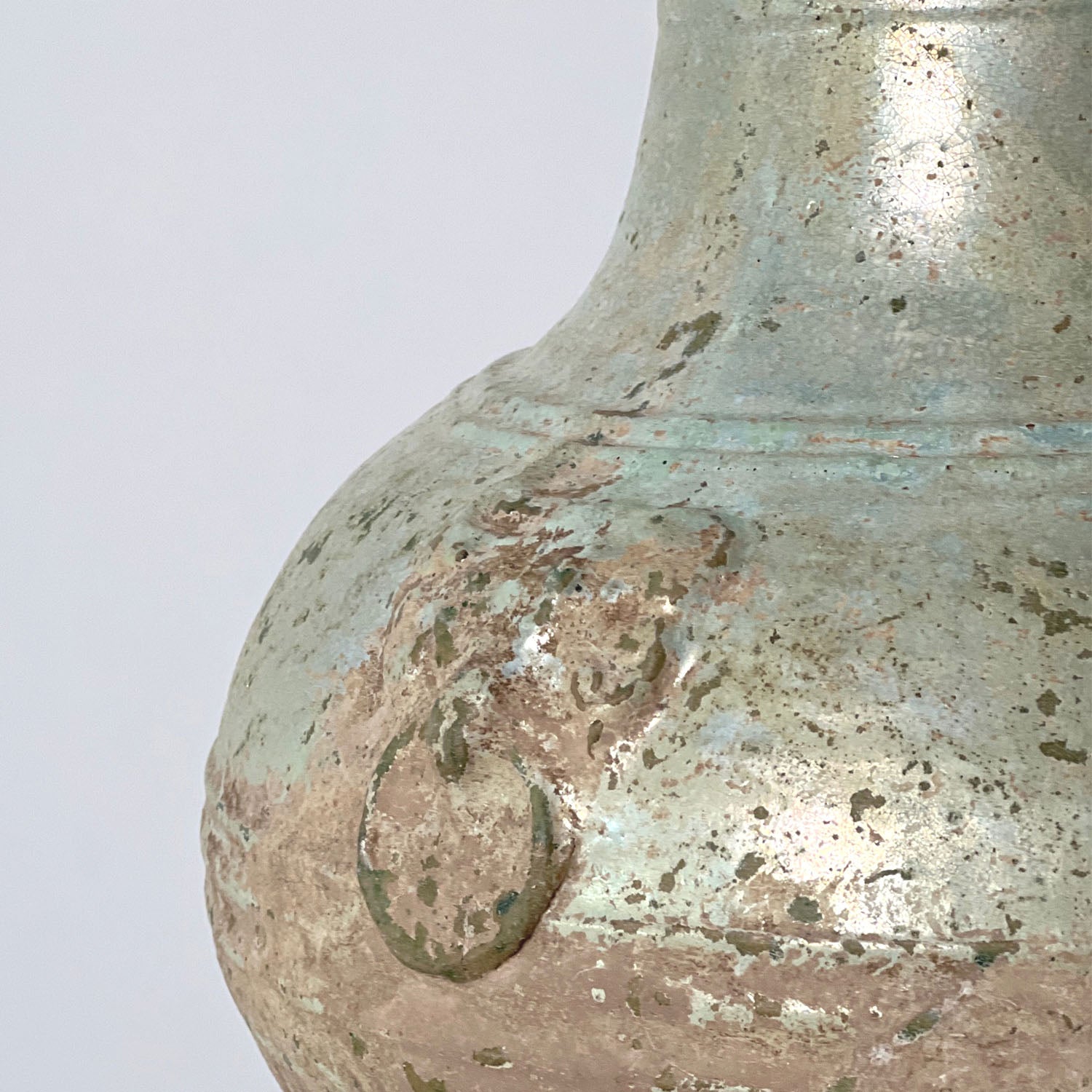 GLAZED TERRA COTTA JAR - HAN DYNASTY