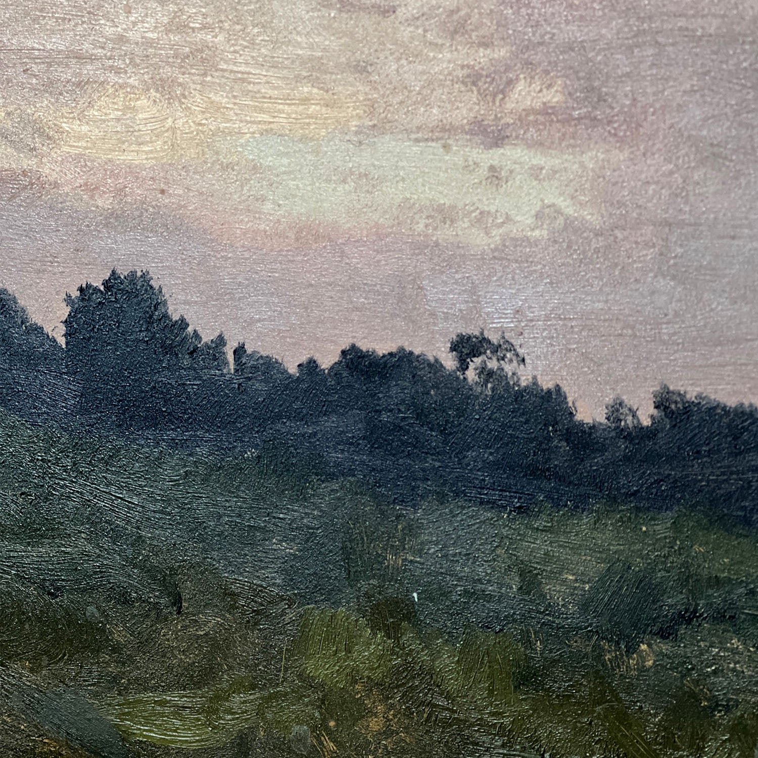 LOCKWOOD de FOREST OIL SKETCH - SUNSET OVER FIELD