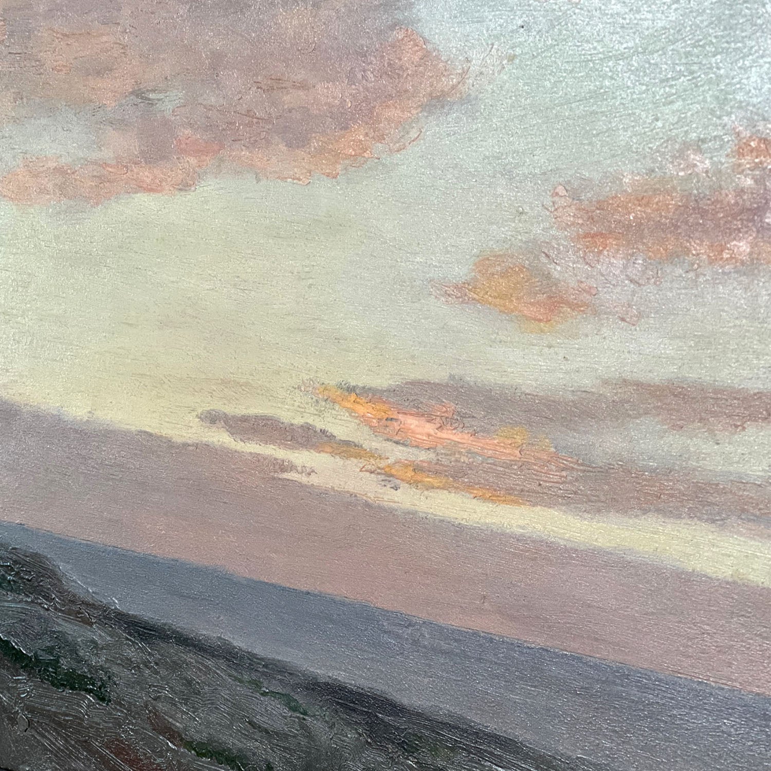 LOCKWOOD de FOREST OIL SKETCH - SUNSET OVER OCEAN