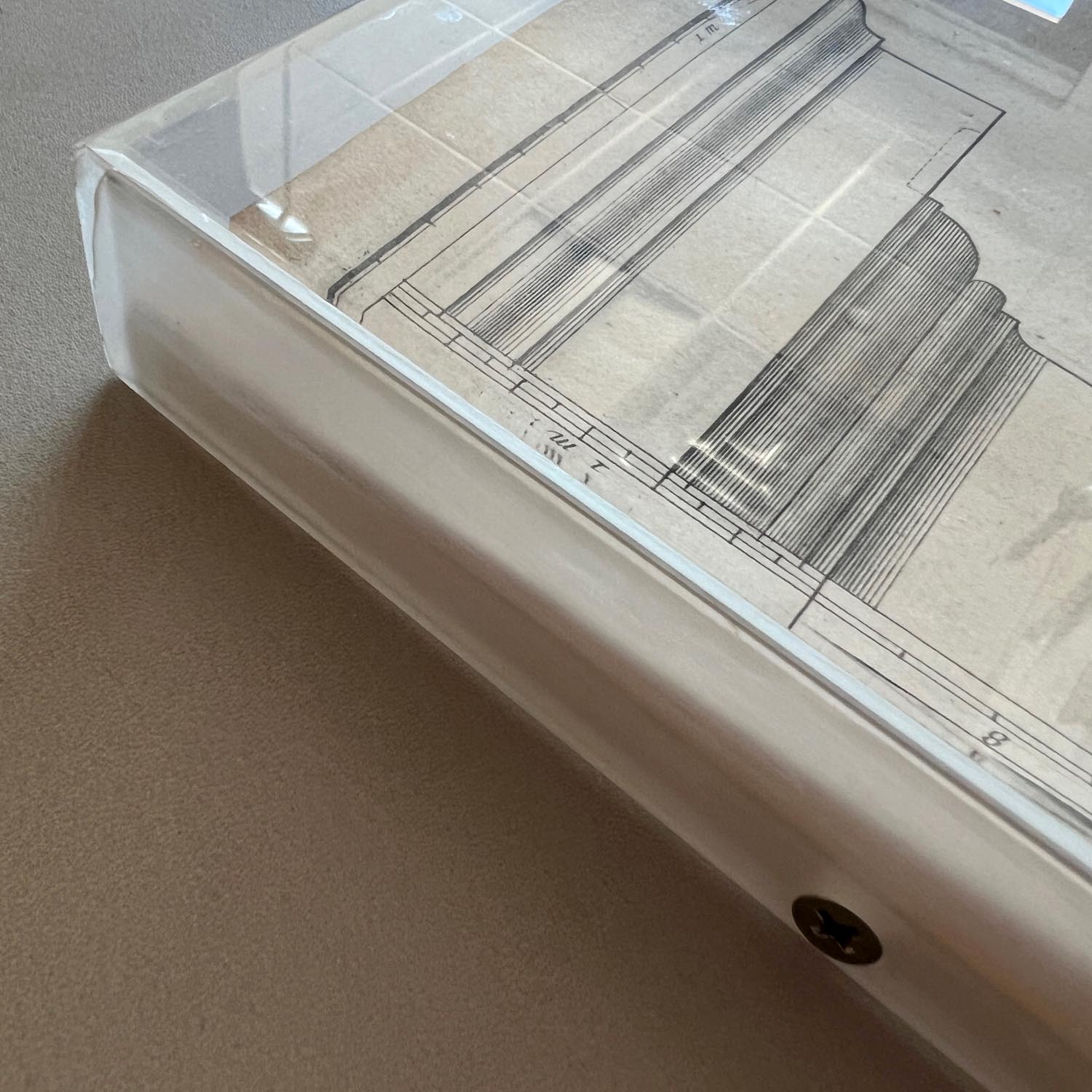 SEGMENTS OF CORNICE ENGRAVING