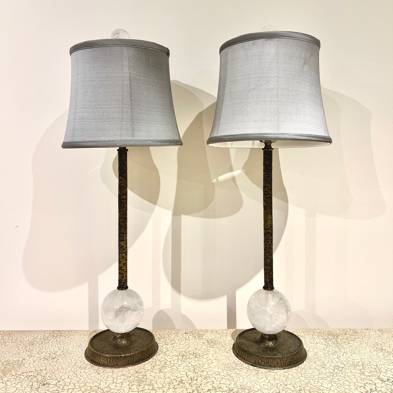 French Bedside Lamps - Pair