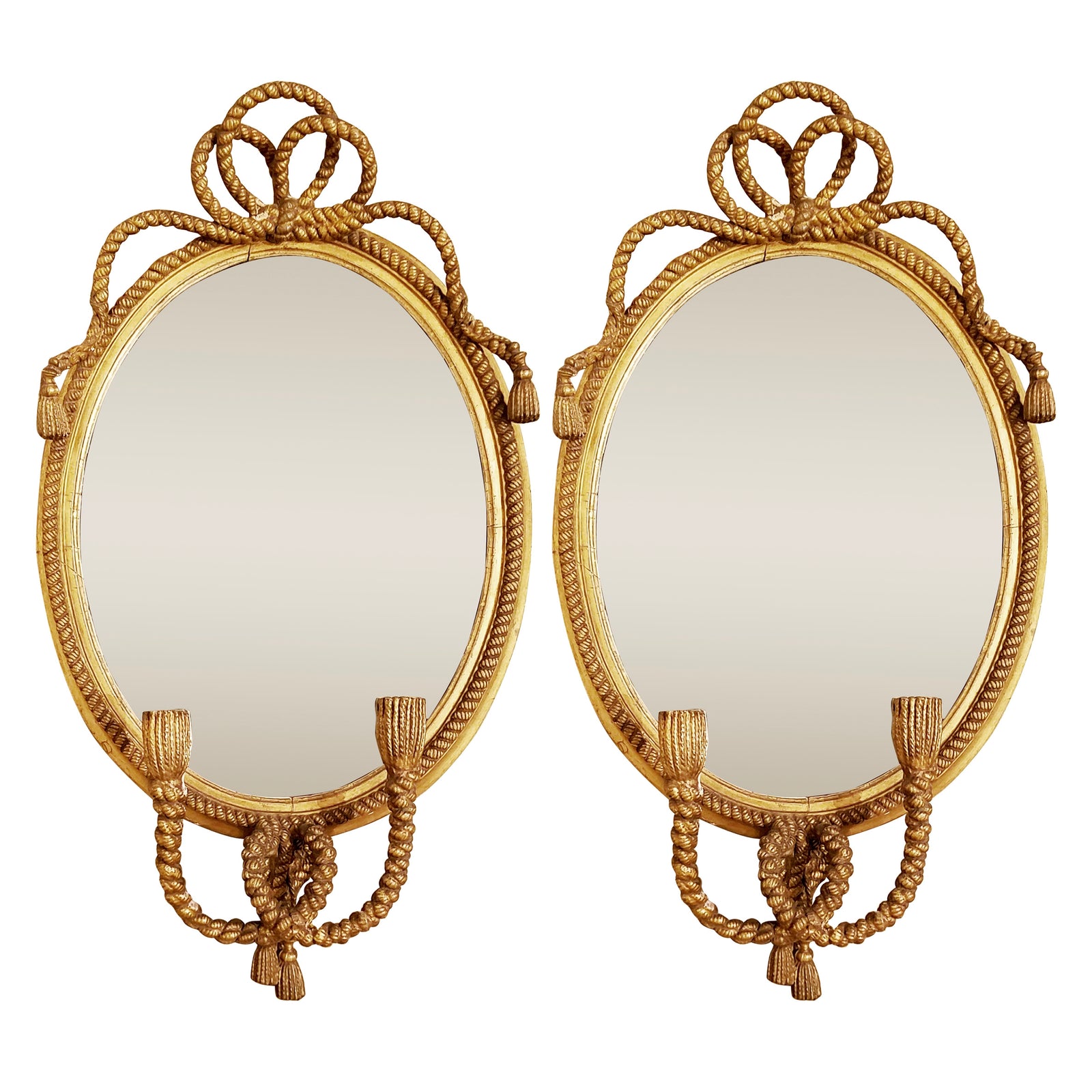 ROPE AND TASSEL MIRRORS 1940-1945 (set of 2)