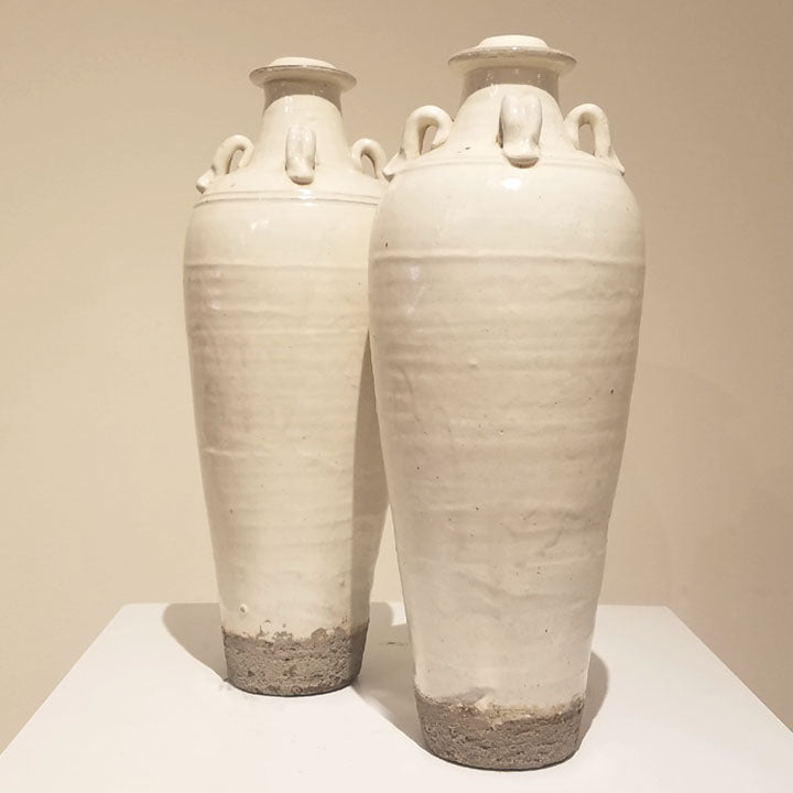 Glazed Chinese Bottles (pair)