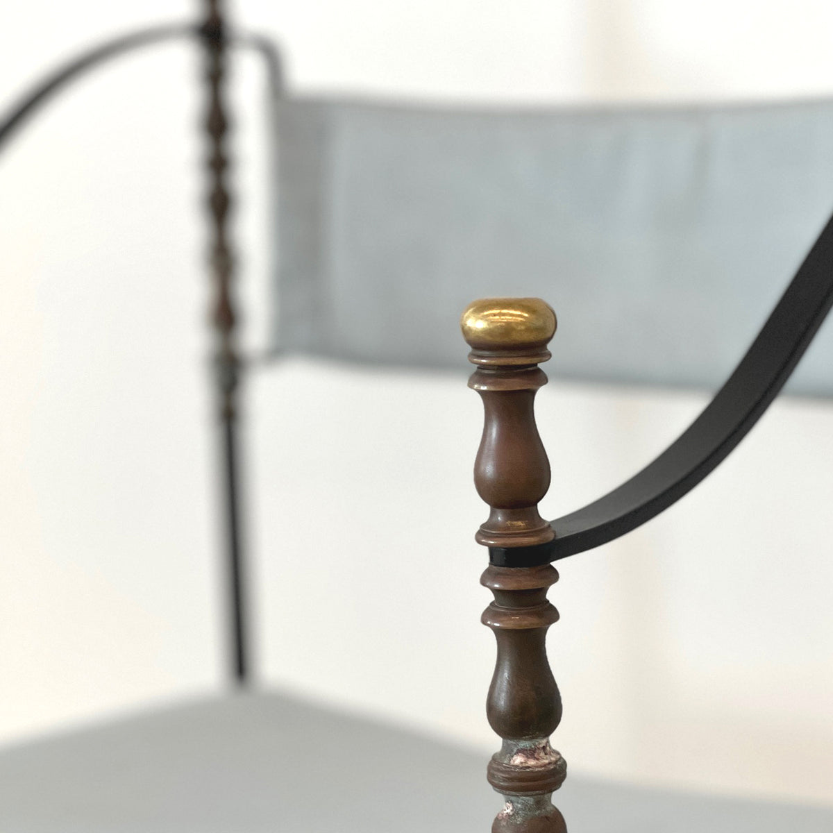 SAVONAROLA STYLE IRON CHAIR - PAIR
