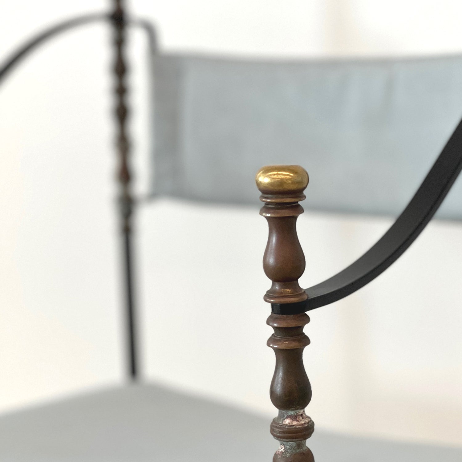 SAVONAROLA STYLE IRON CHAIR - PAIR