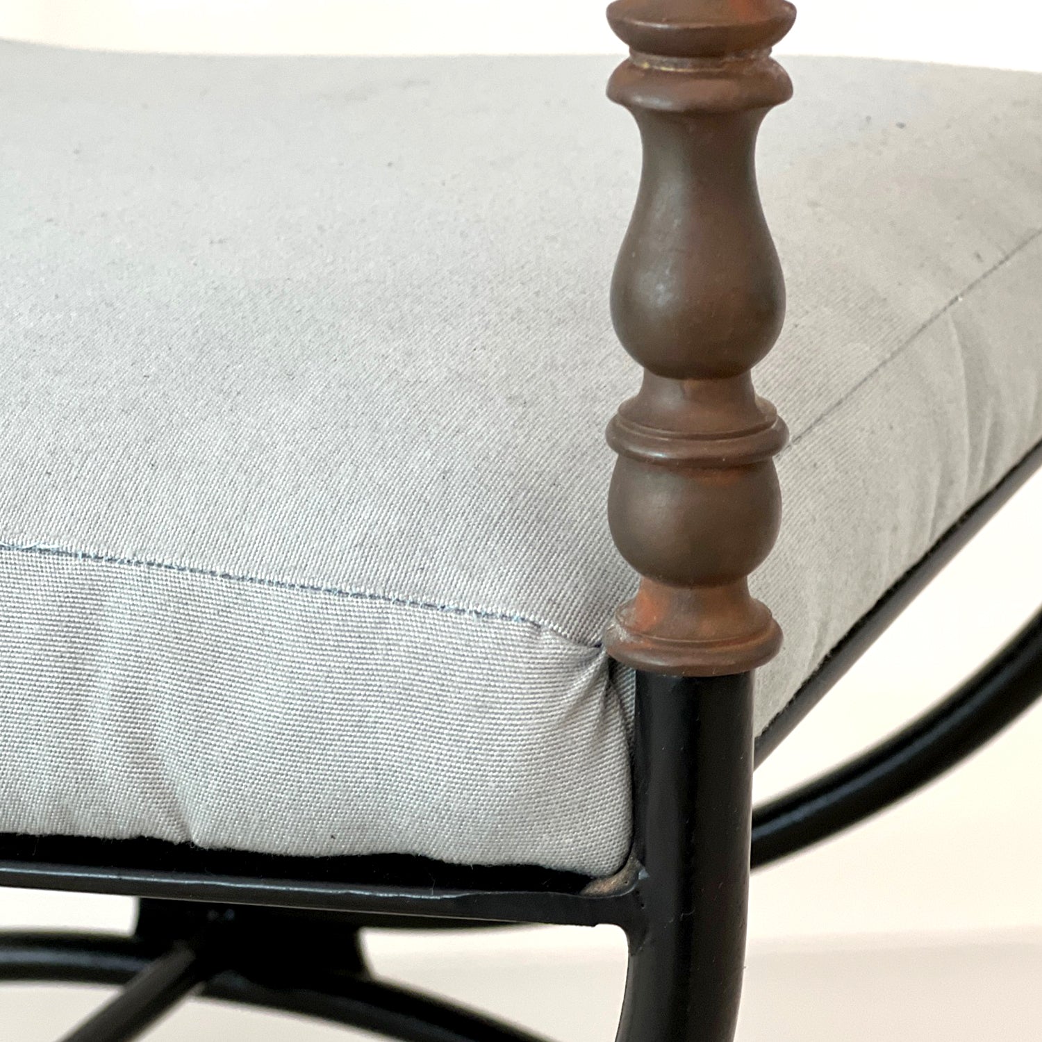 SAVONAROLA STYLE IRON CHAIR - PAIR
