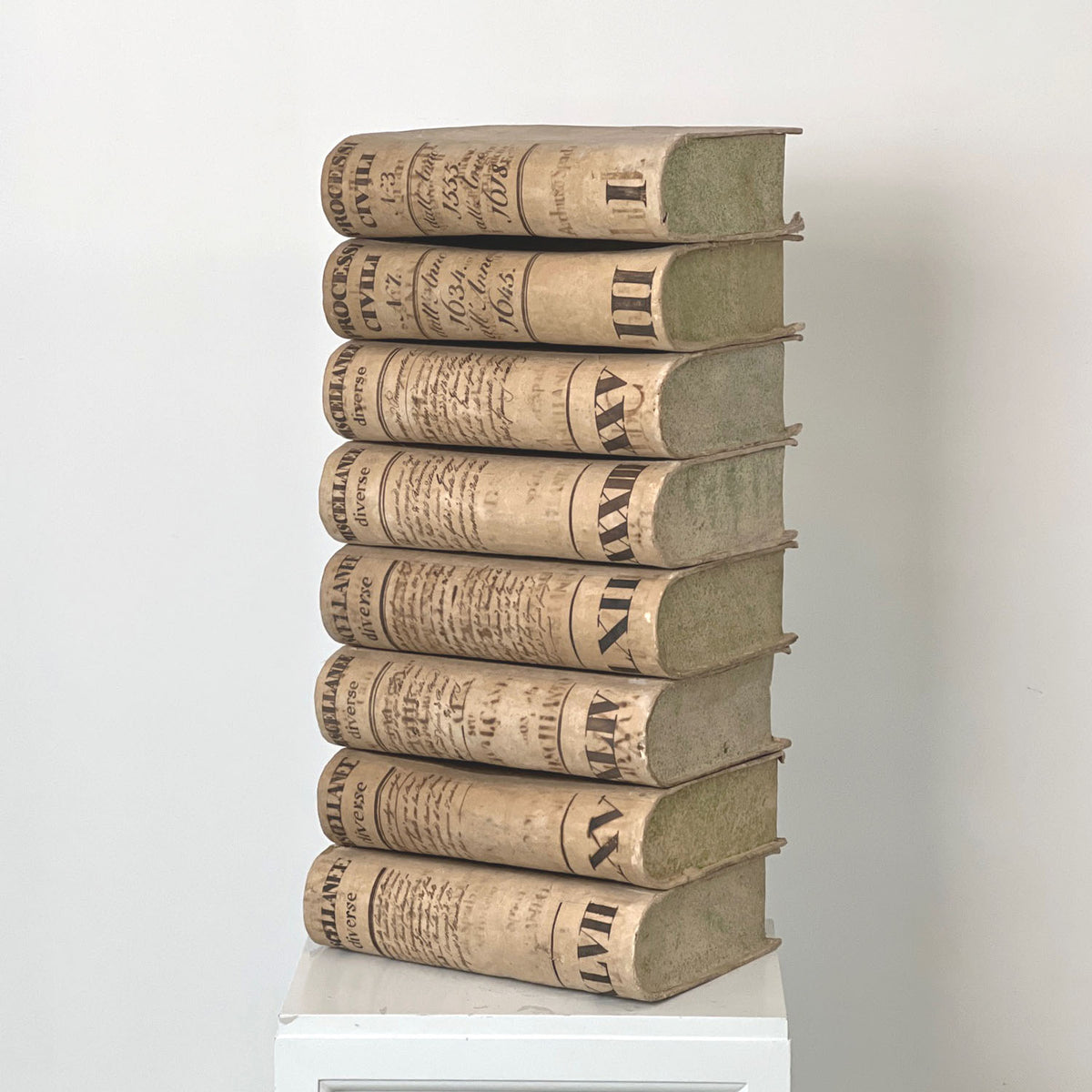 ITALIAN PAPER MACHE BOOK-KEEPING BOXES