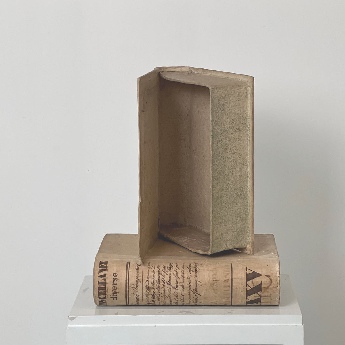 ITALIAN PAPER MACHE BOOK-KEEPING BOXES