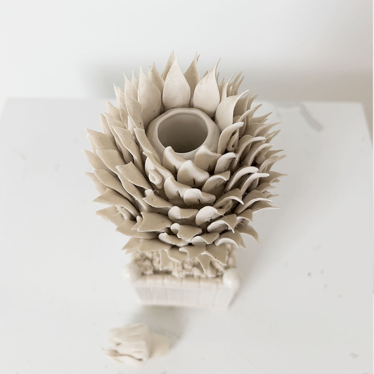 PORCELAIN CHELSEA HOUSE ARTICHOKE TOPIARY - PAIR