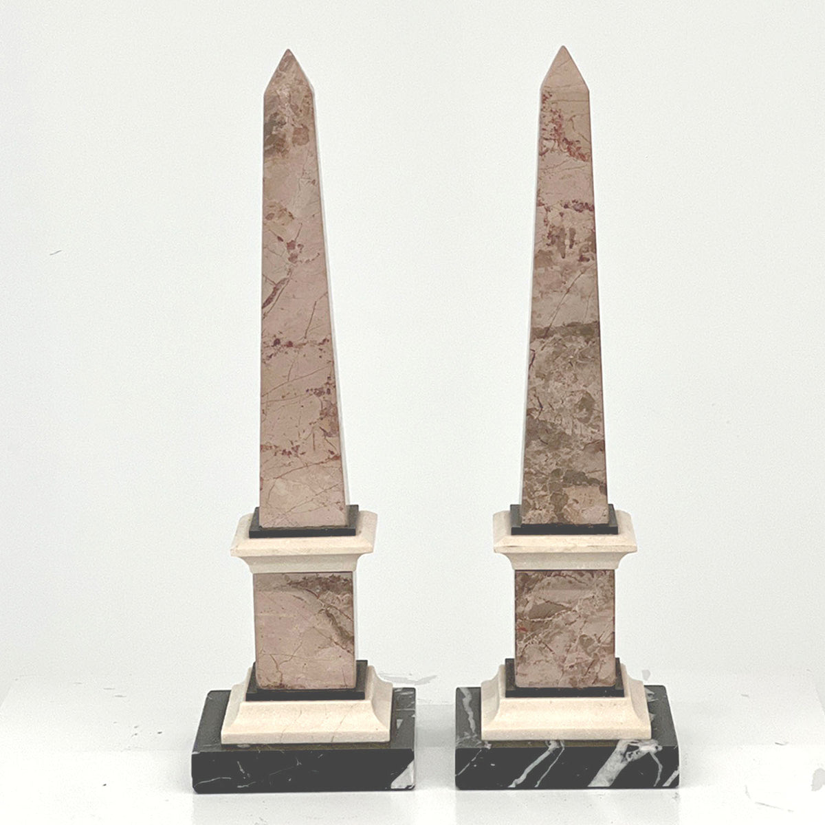 GRAND TOUR MARBLE OBELISK (PAIR)