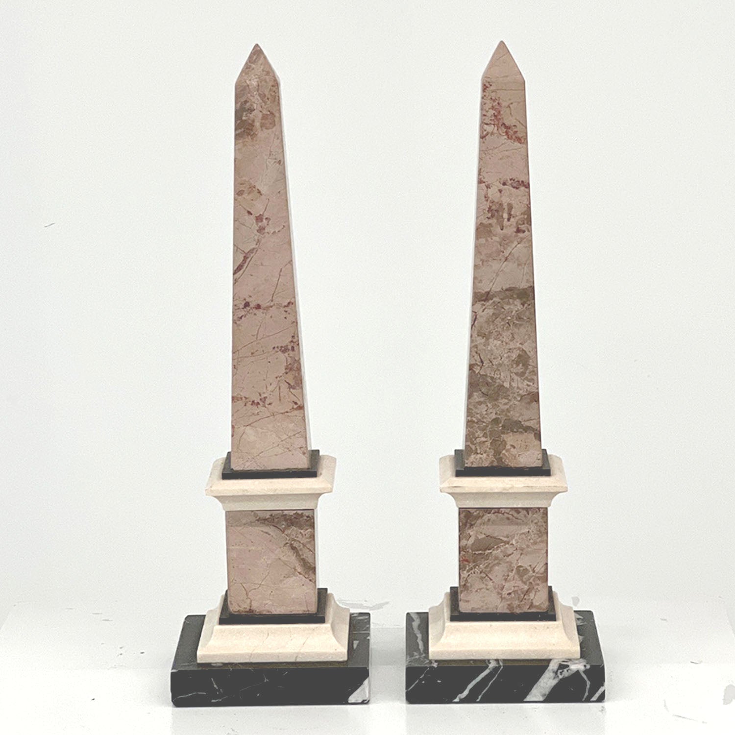 GRAND TOUR MARBLE OBELISK (PAIR)