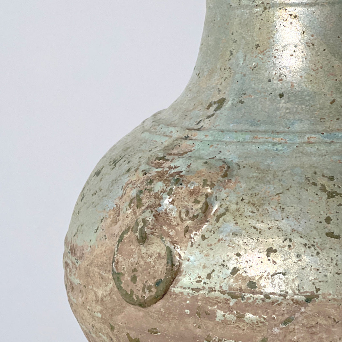 GLAZED TERRA COTTA JAR - HAN DYNASTY