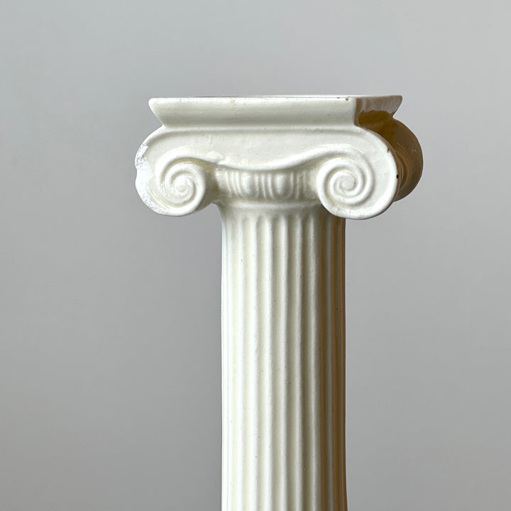 Creamware Ionic Column Candlesticks (pair)