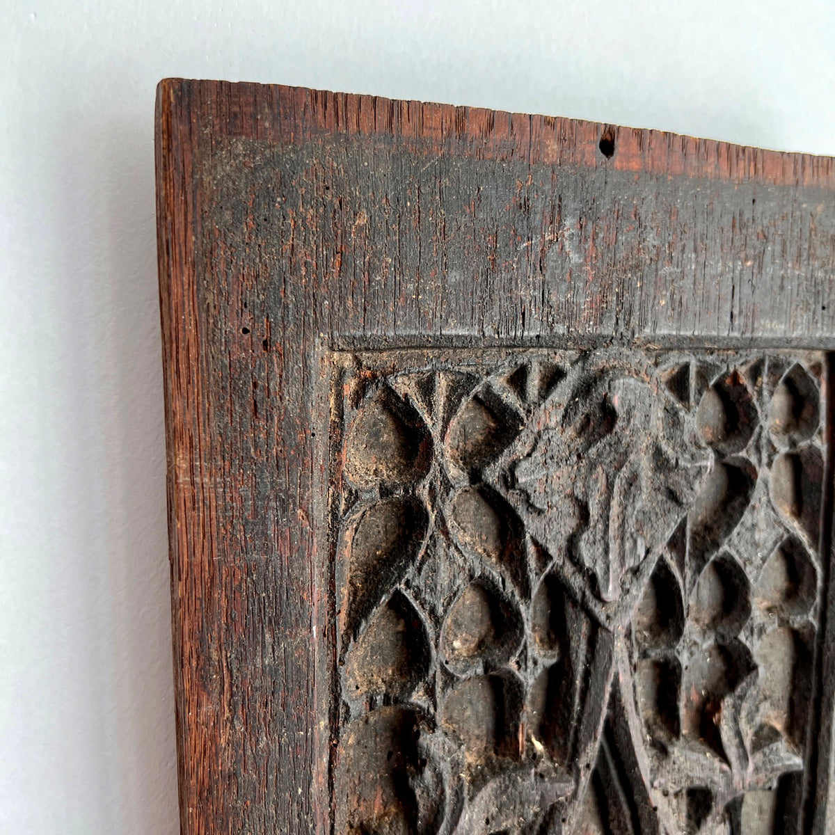 JACOBEAN CARVED OAK PANEL