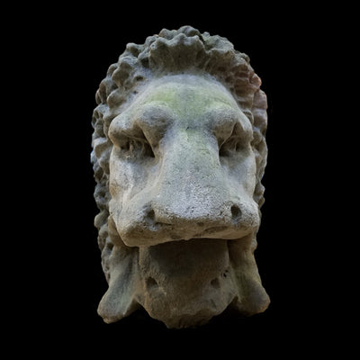 STONE LION BUST