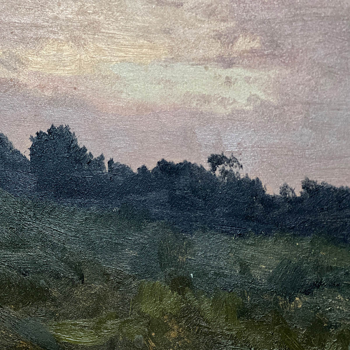 LOCKWOOD de FOREST OIL SKETCH - SUNSET OVER FIELD