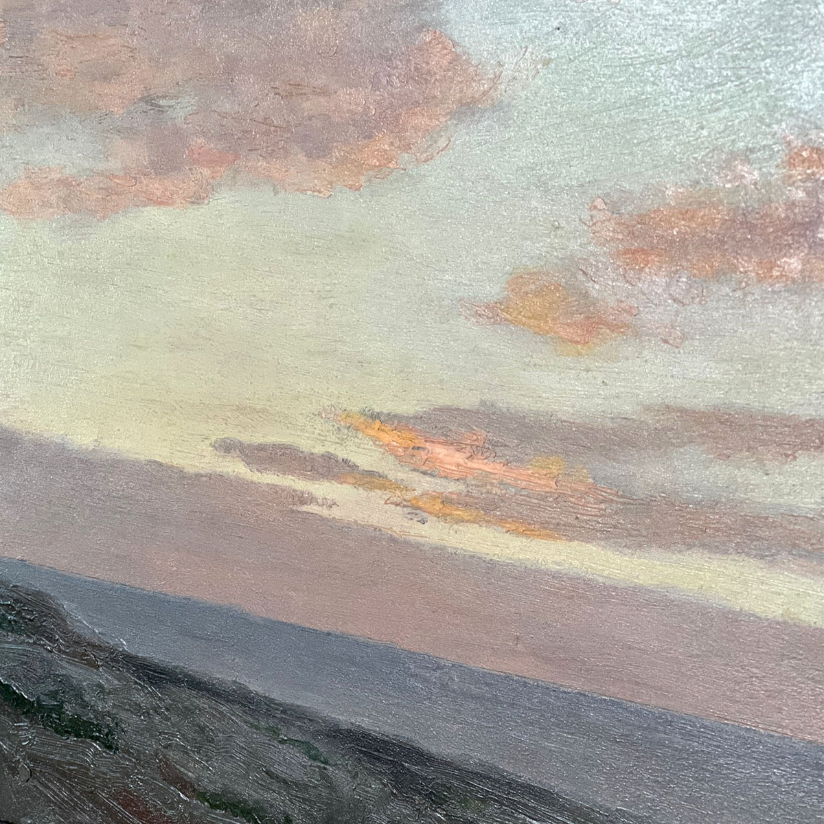 LOCKWOOD de FOREST OIL SKETCH - SUNSET OVER OCEAN