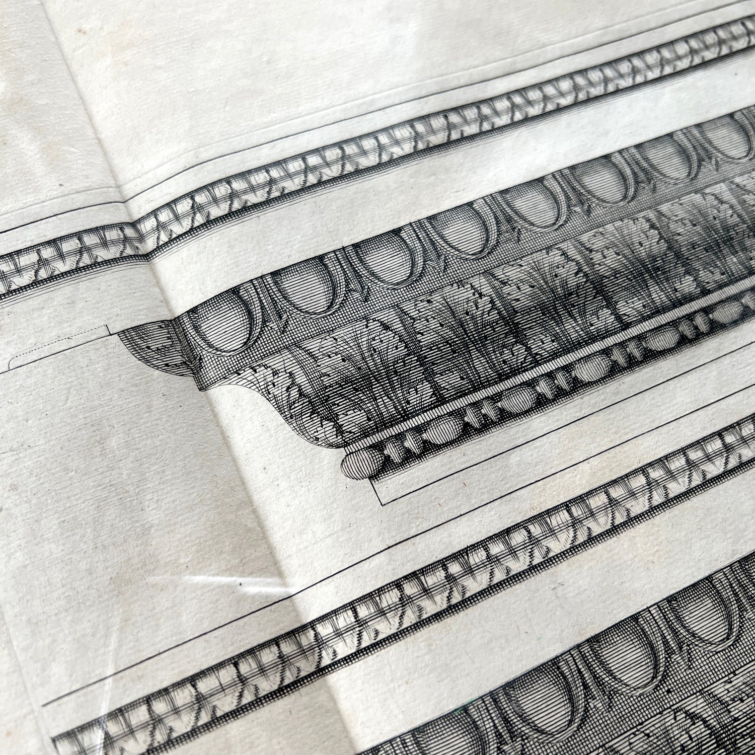 FLORAL CORNICE ENGRAVING