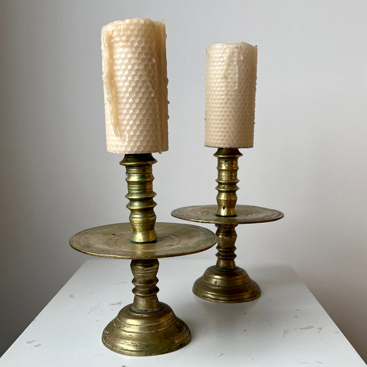 Dutch Colonial Pricket Candlesticks (pair)
