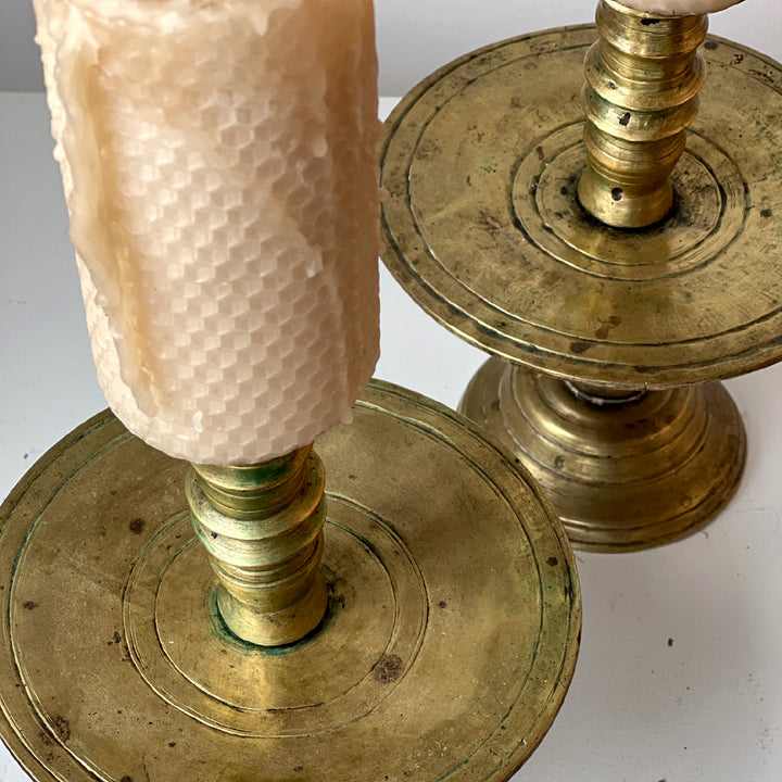 Dutch Colonial Pricket Candlesticks (pair)