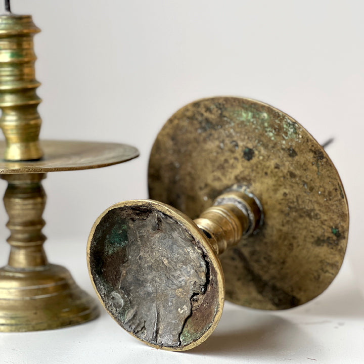 Dutch Colonial Pricket Candlesticks (pair)