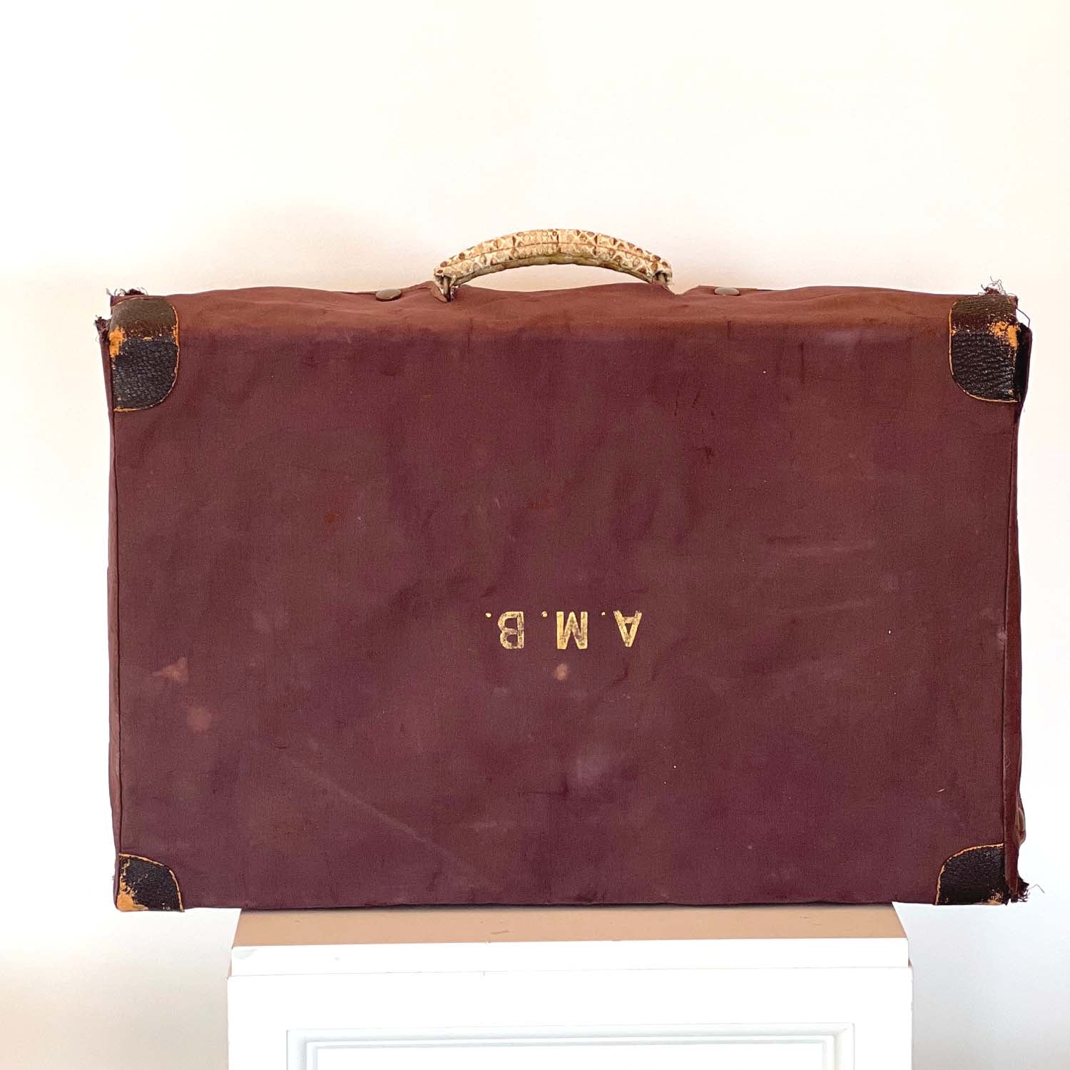 HEMINGWAY ERA SNAKESKIN SUITCASE