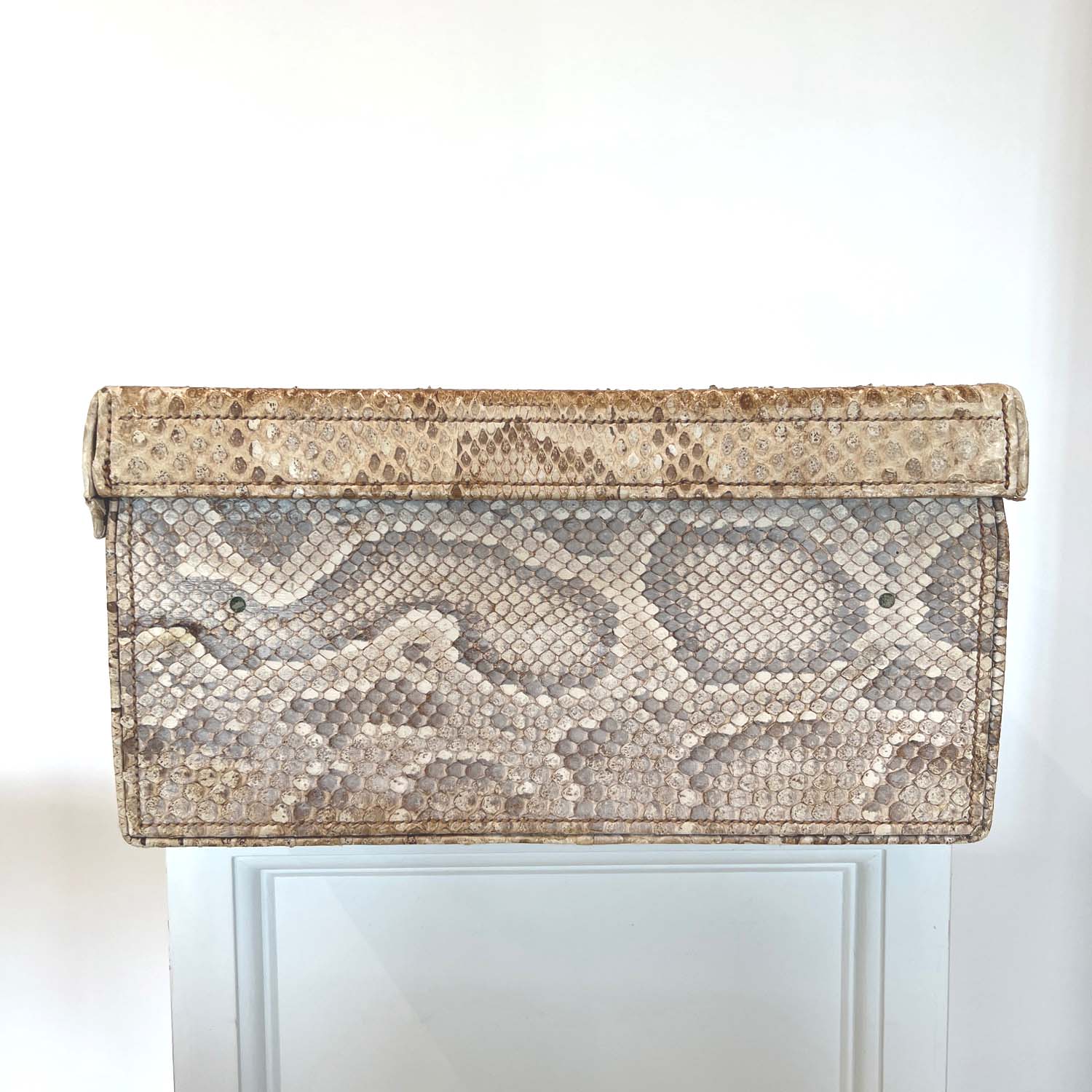 HEMINGWAY ERA SNAKESKIN SUITCASE