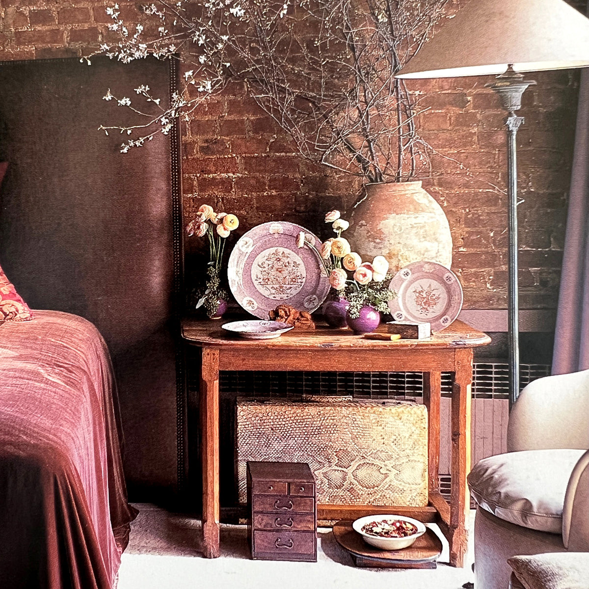 HEMINGWAY ERA SNAKESKIN SUITCASE