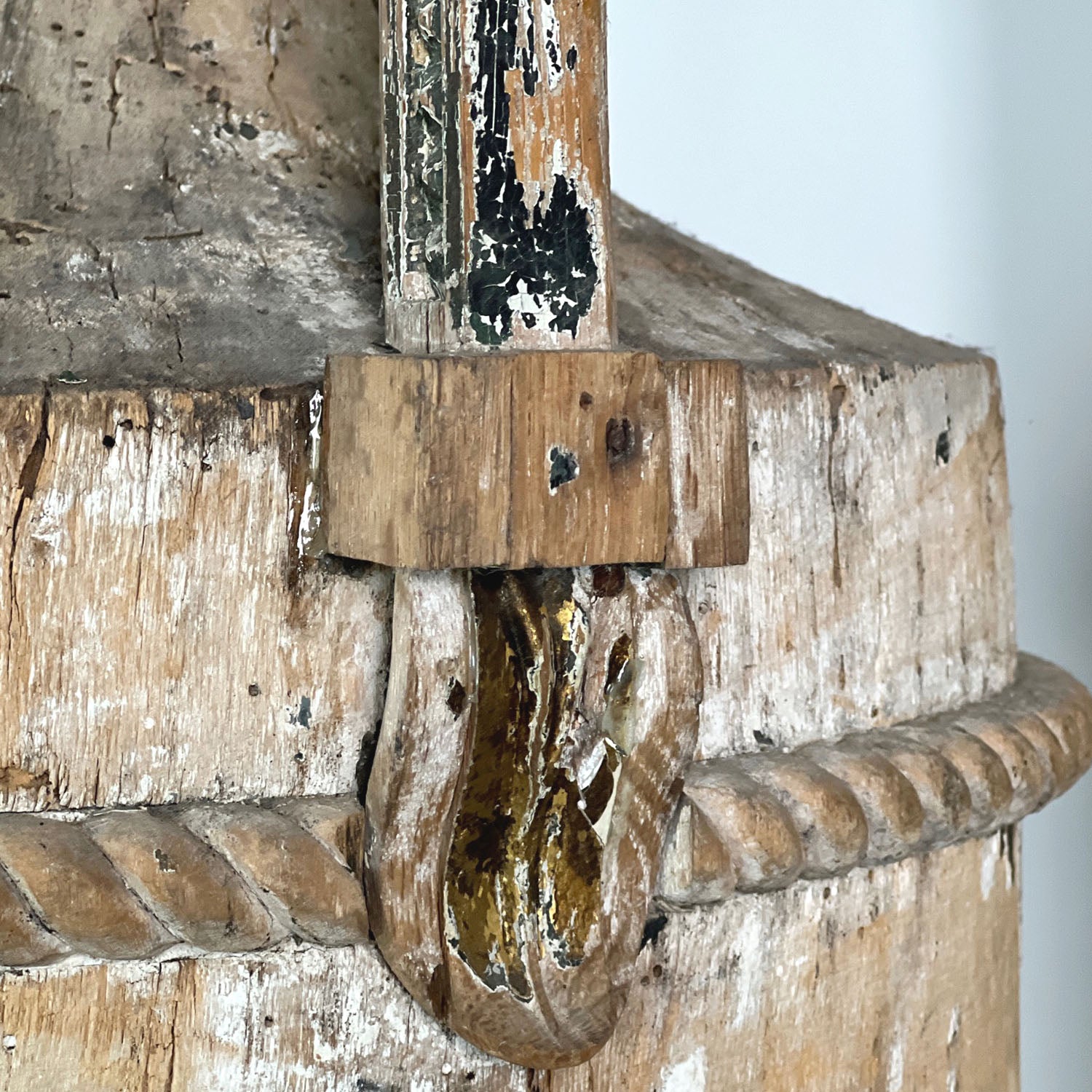 NEOCLASSICAL PAINTED WOOD URNS