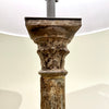 WODDEN PILLAR LAMP