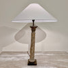 WODDEN PILLAR LAMP