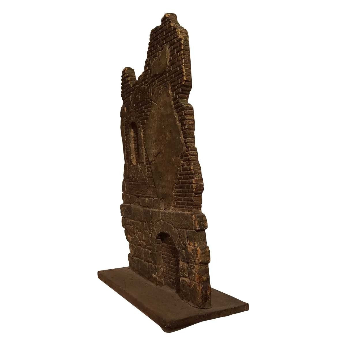 Georgian Style  Miniature Wood Model of Ruins 1870
