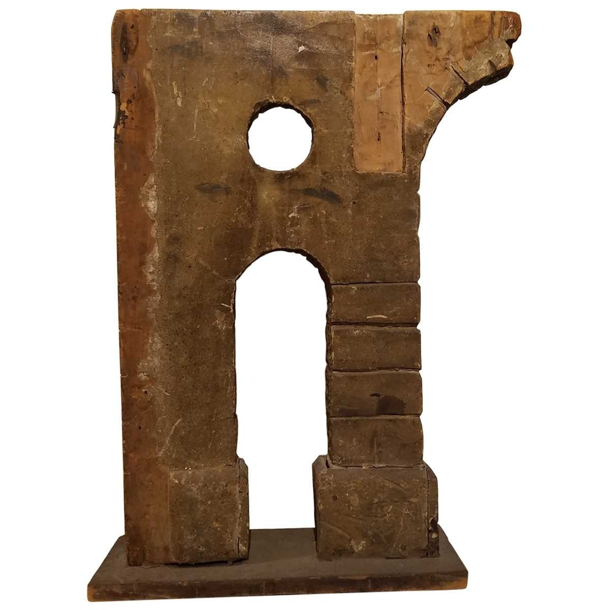 GEORGIAN STYLE MINIATURE MODEL OF RUINS 1870