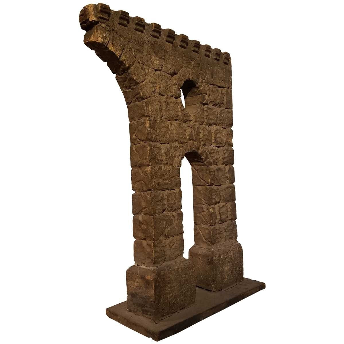 GEORGIAN STYLE MINIATURE MODEL OF RUINS 1870