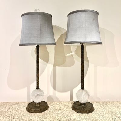 French Bedside Lamps - Pair