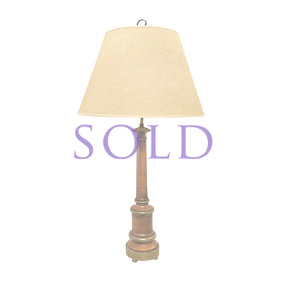 NEOCLASSICAL STYLE TURNED COLUMN LAMP