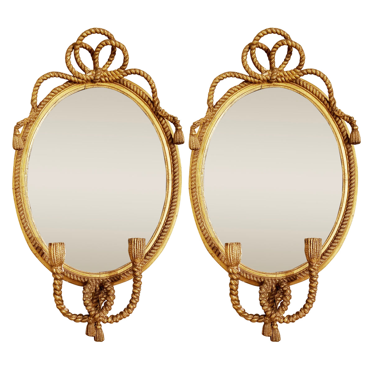 ROPE AND TASSEL MIRRORS 1940-1945 (set of 2)