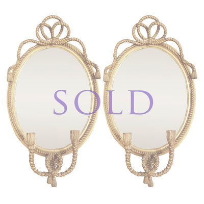 ROPE AND TASSEL MIRRORS 1940-1945 (set of 2)