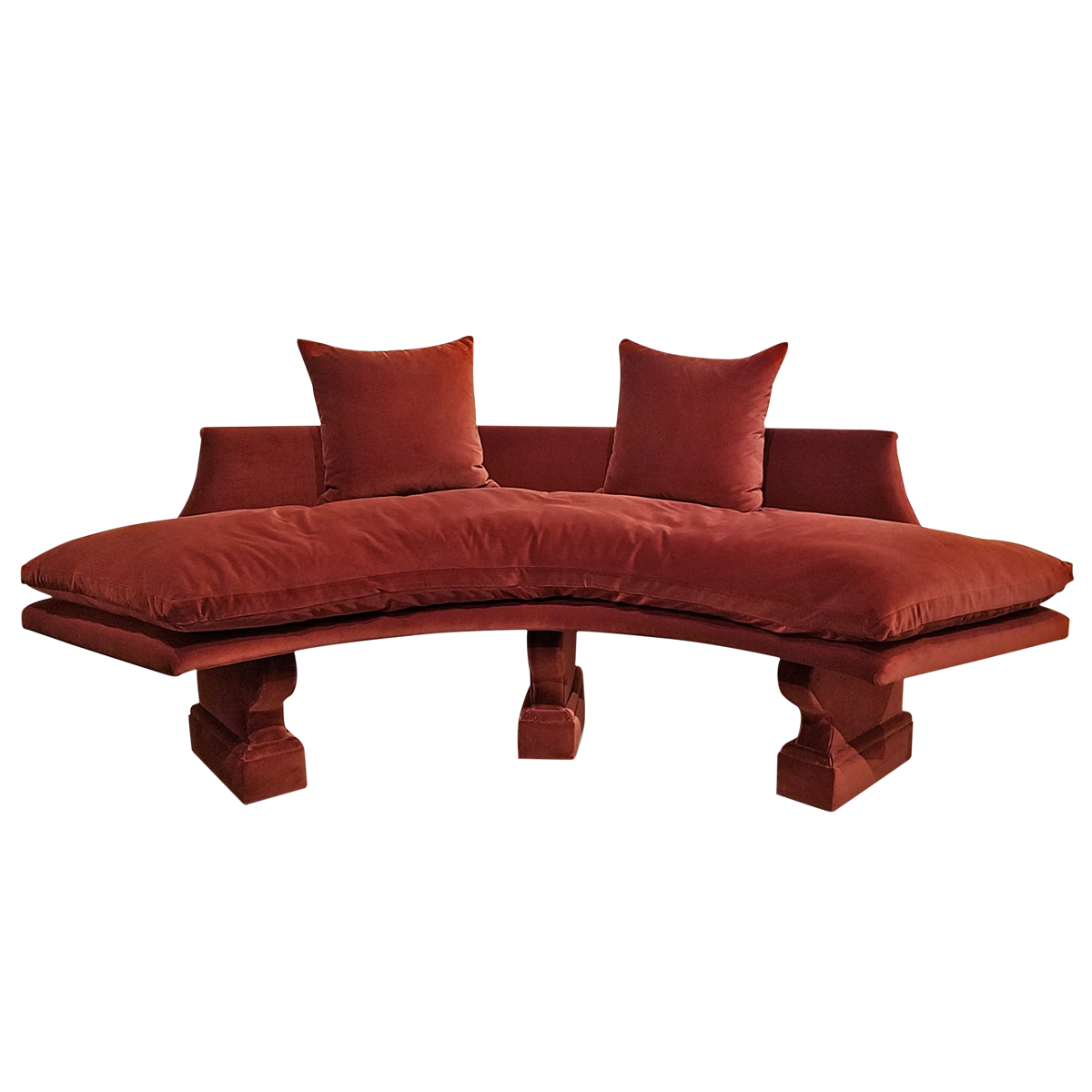 CURVED BENCH - SHOWROOM SAMPLE