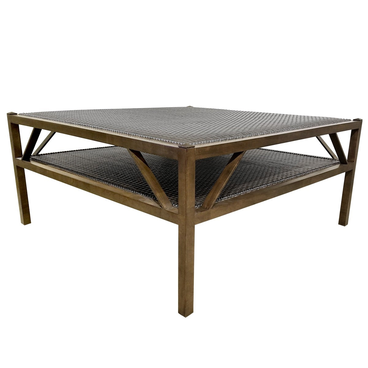 SQUARE DUPLEX LEATHER TABLE / OTTOMAN - SHOWROOM SAMPLE