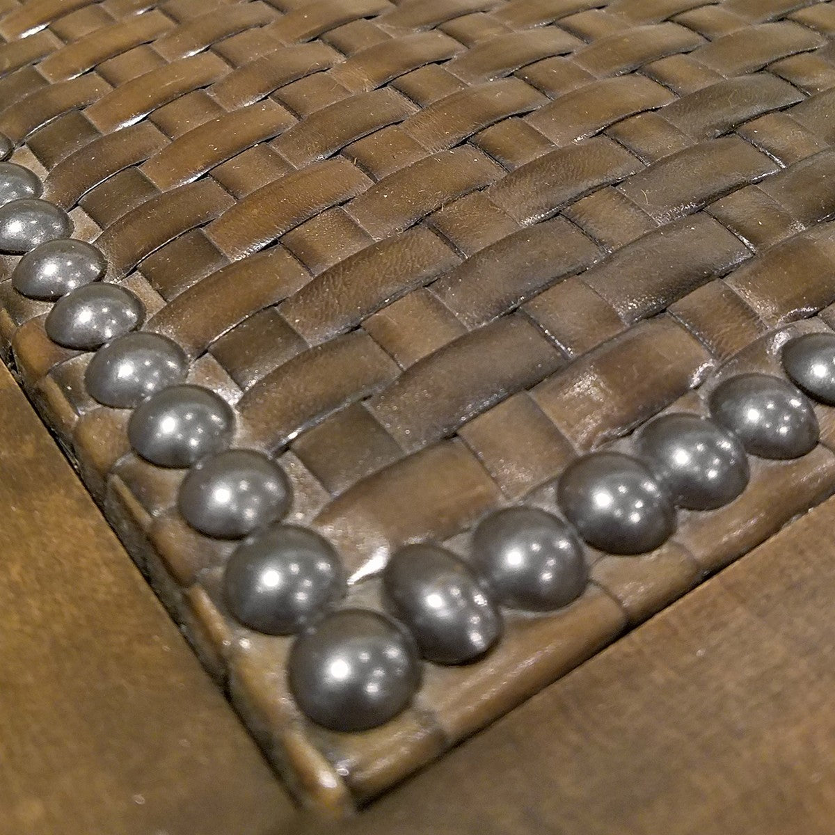 SQUARE DUPLEX LEATHER TABLE / OTTOMAN - SHOWROOM SAMPLE