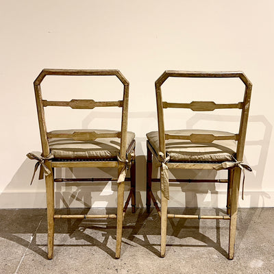 18th CENTURY REGENCY SIDE CHAIRS (PAIR)