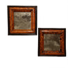 SQUARE ANTIQUE MIRRORS (PAIR)