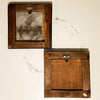 SQUARE ANTIQUE MIRRORS (PAIR)