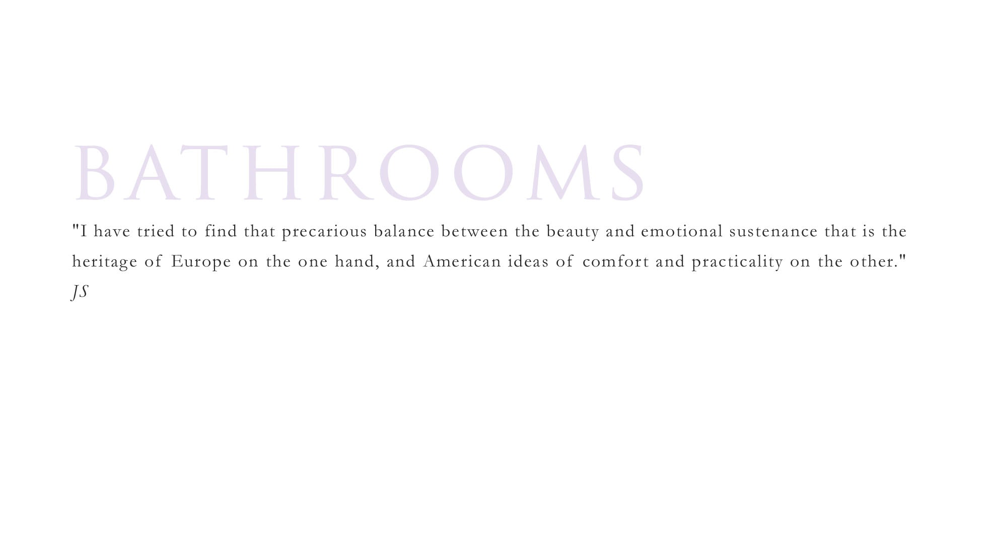 Bathrooms