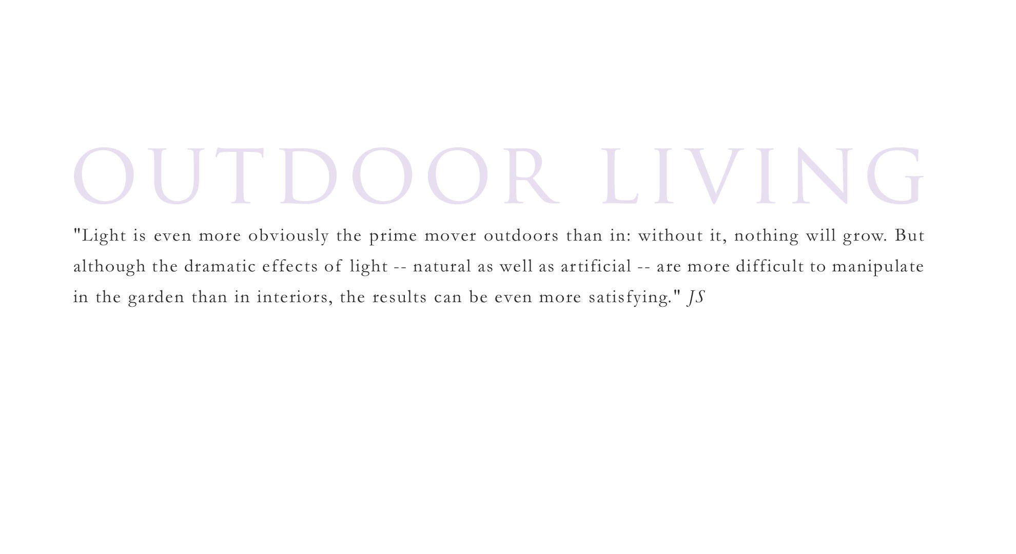 OUTDOOR LIVING