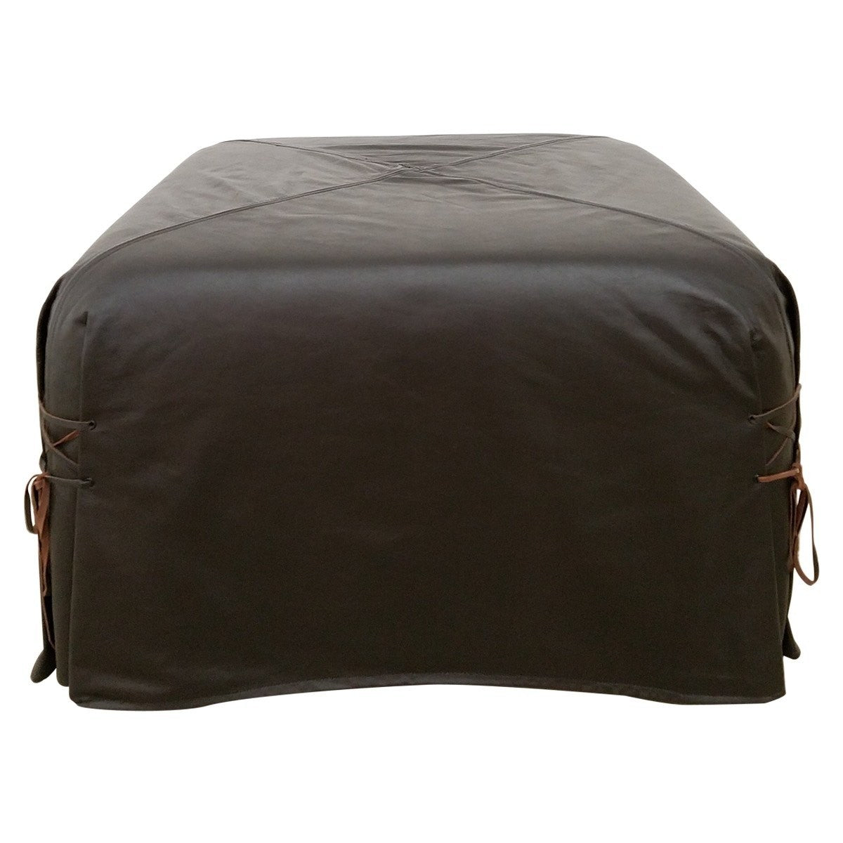 Shoelace Ottoman (leather) - Showroom Sample