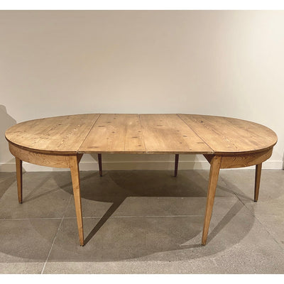 AMERICAN DEMILUNE PINE TABLES / DINING TABLE