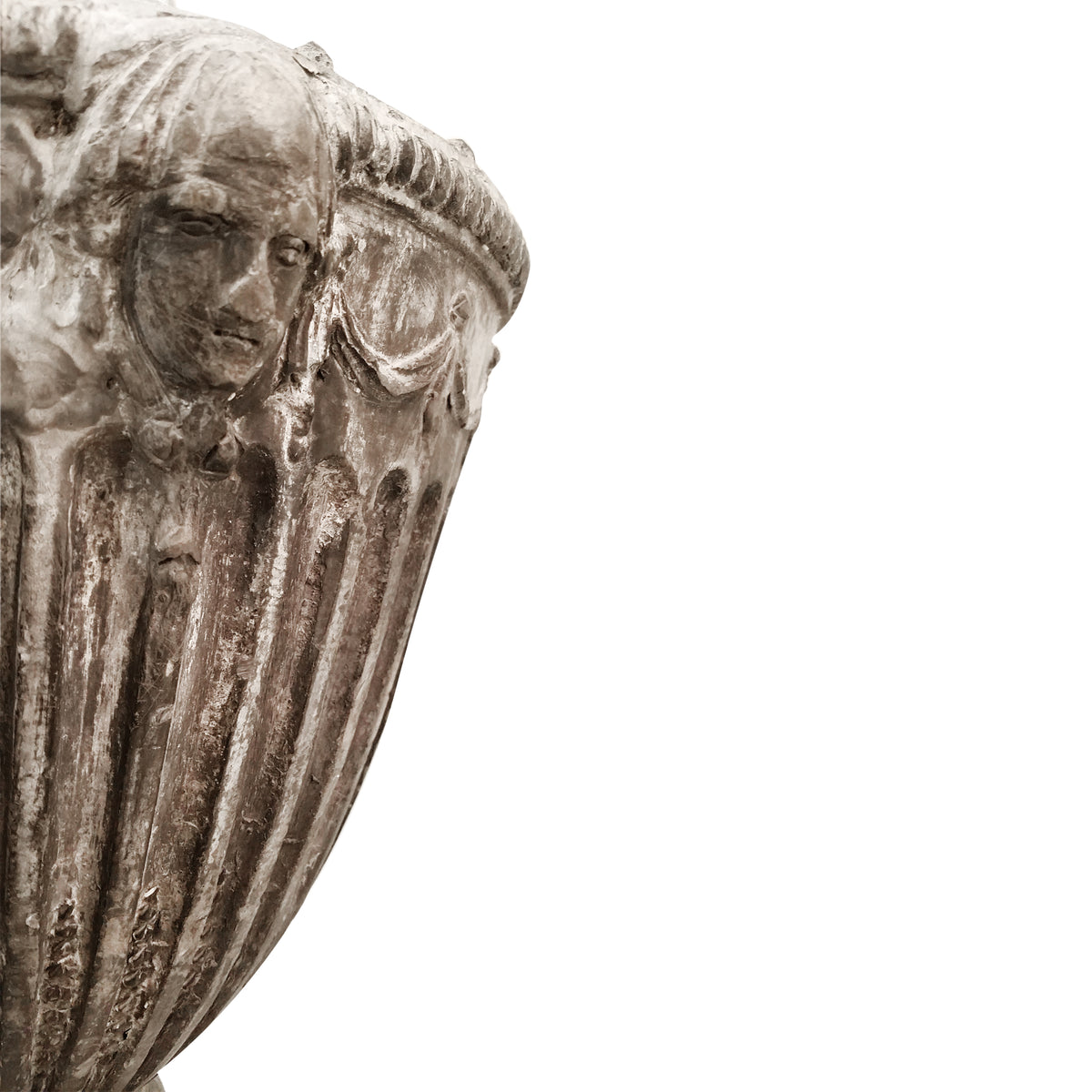 LEAD URNS IN ROBERT ADAM STYLE - 18TH CENTURY